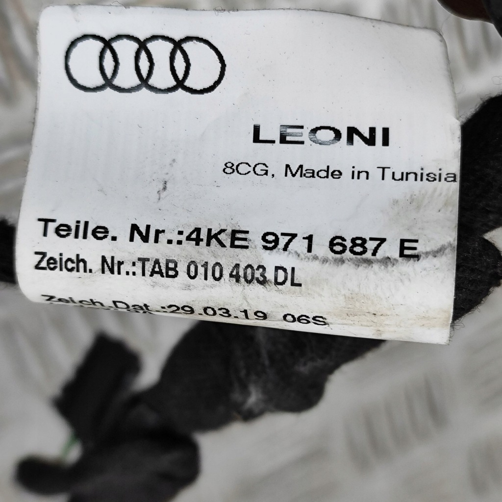 фото №6, Audi e-tron 2019 левая сторона жгут трубопровод дверь задних