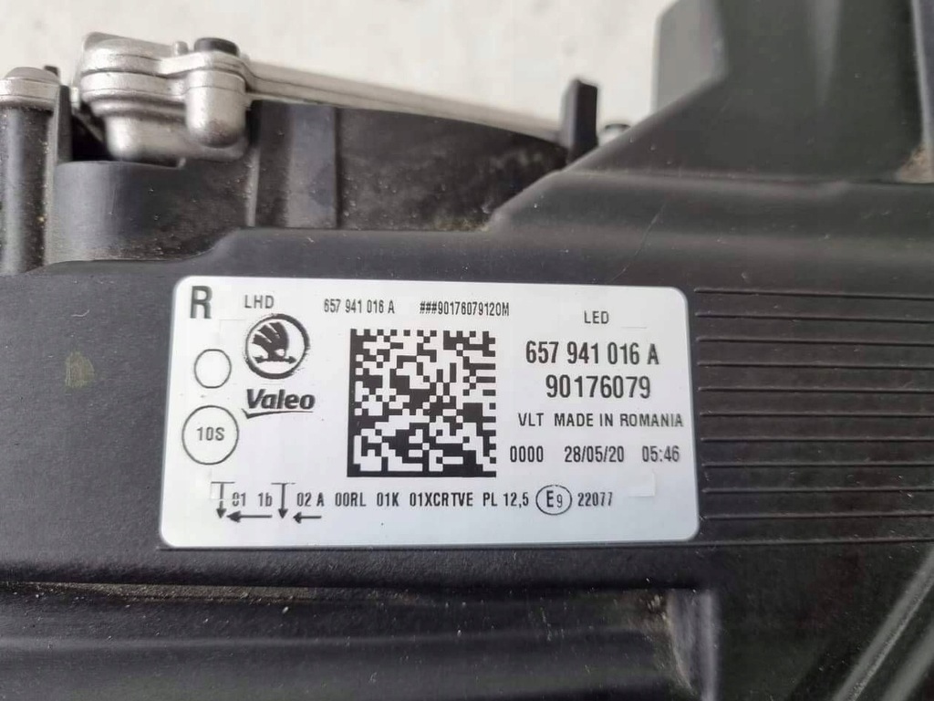 фото №6, Skoda scala лампа правый перед full led 657941016 a оригинал