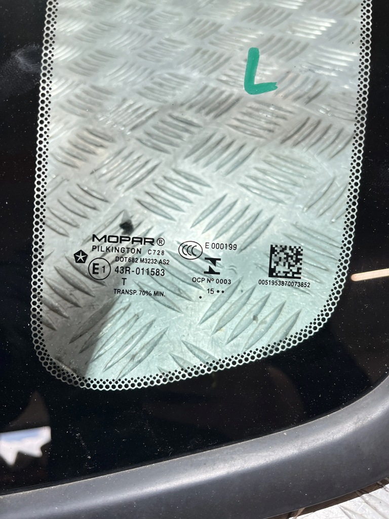 фото №2, Скло кузовна ліва лівий задня jeep renegade 2015 r