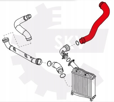 фото №4, Шланг труба інтеркулер vw touareg 2.5tdi r5