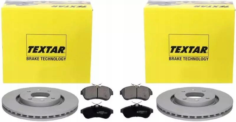 фото №1, Textar гальмівні диски+ гальмівні колодки перед citroen c2 c3 i 266mm