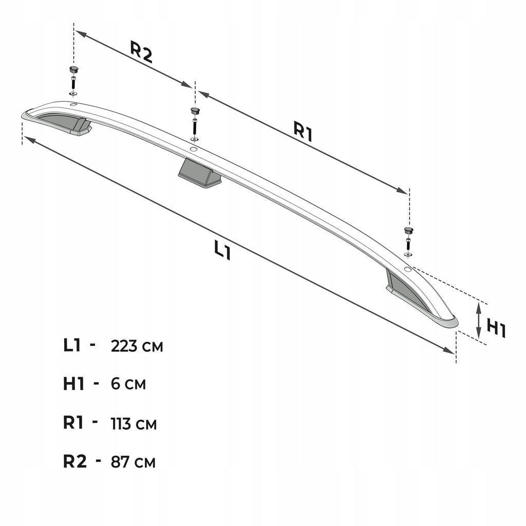 фото №8, Рейлінги дахові багажник do ford transit custom i 2012-2023 short | короткий