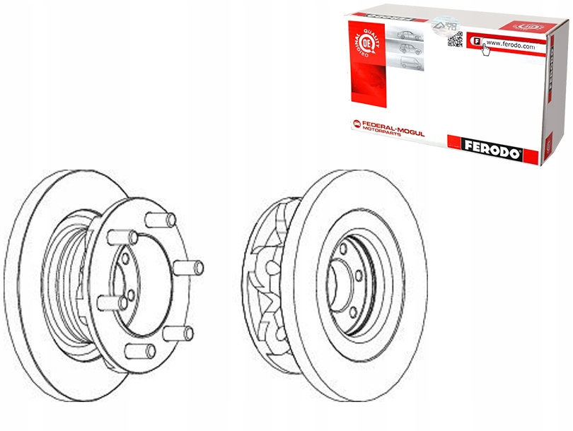 Купить Комплект диск тормозных ferodo 14857 dsk2575 562
