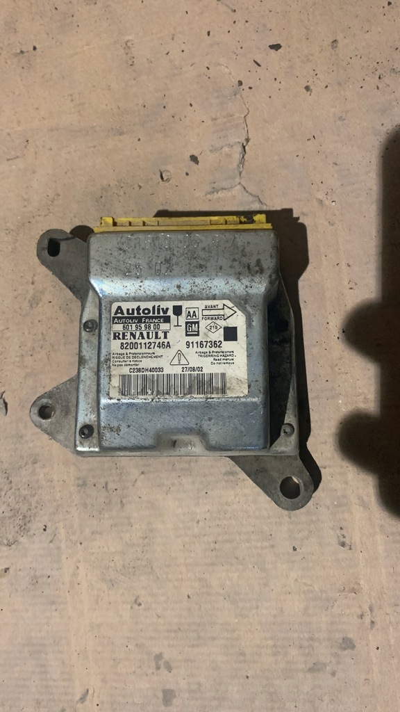 фото №1, Trafic ii vivaro a датчик модуль подушка безопасности 8200112746a