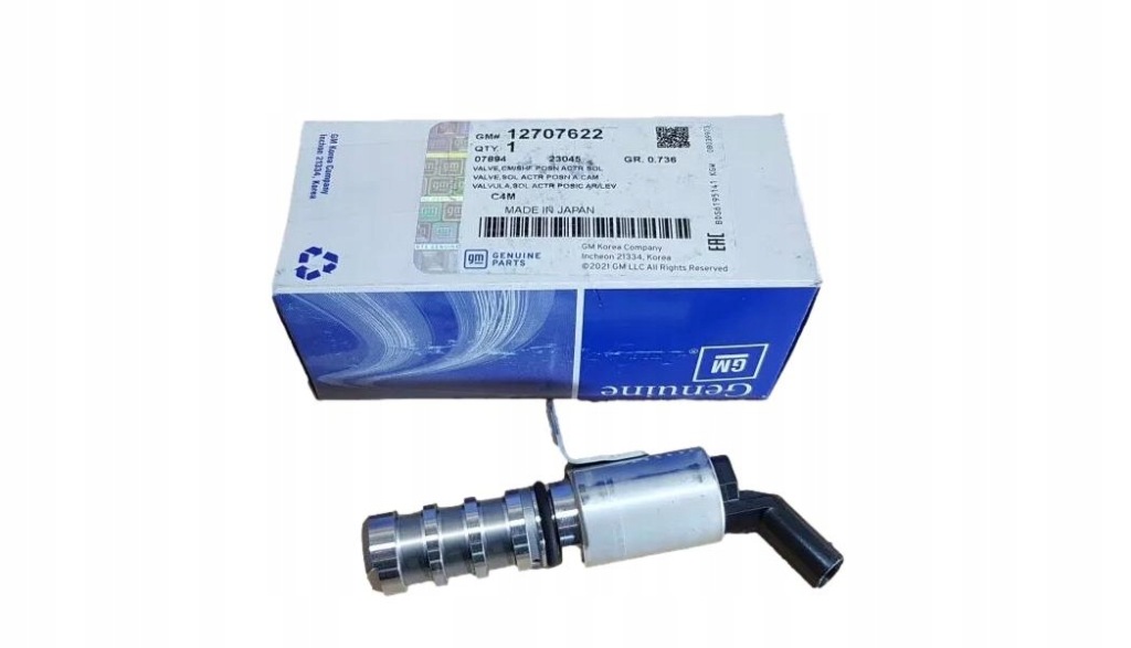 Купить Электроклапан переменной фаза распределительного вала opel 12707622 оригинал