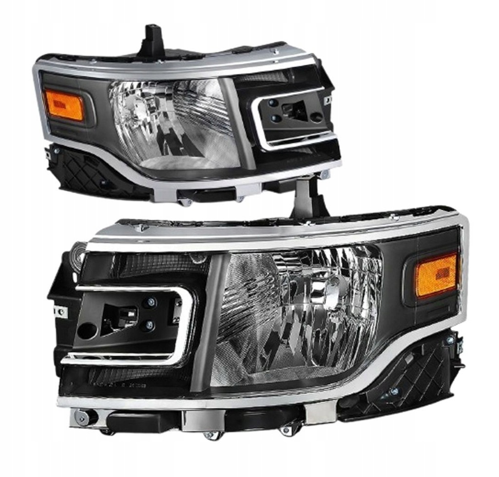 фото №1, Фара лампа перед правая левая ford flex 2013-2019 black комплект