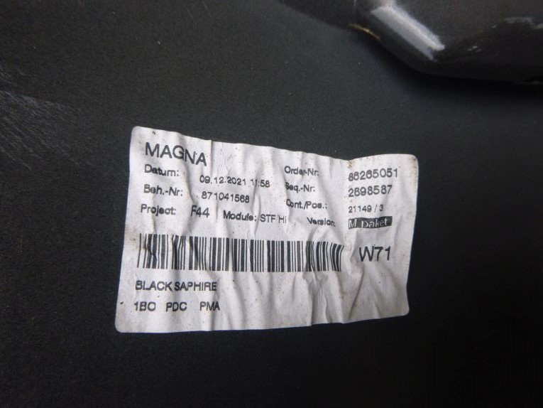 фото №7, Bmw 2 f44 gran coupe m набор бампер задний