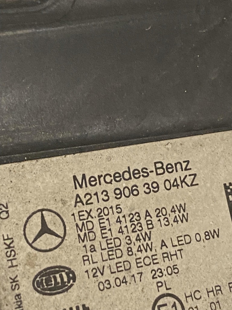 фото №12, Mercedes w213 16- лампа ліва перед full led