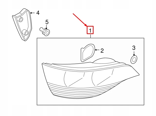 фото №7, Audi q5 8r rear правий upper задній ліхтар 8r0945094d oem