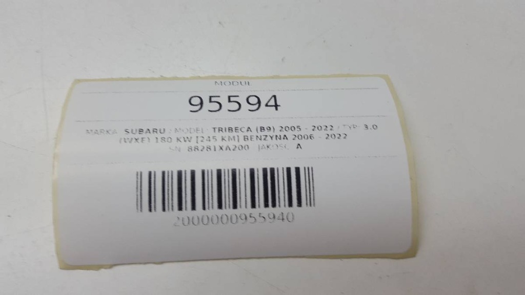 фото №8, Модуль комфорту subaru tribeca b9 2007 88281xa200