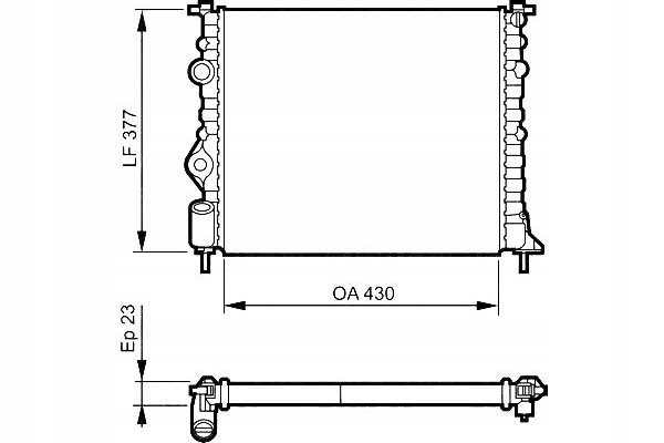 Valeo 731378 радиатор, система охлаждение двигателя Цена