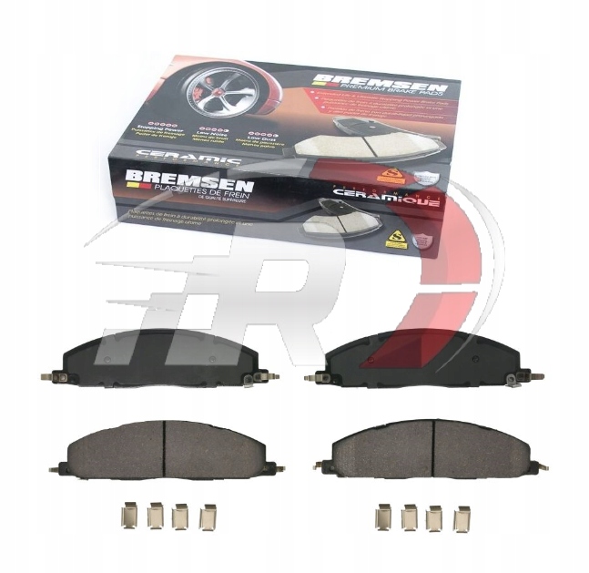 фото №1, Dodge ram 2500 3500 2009-2018 тормозные колодки тормозные задняя керамические + пластины