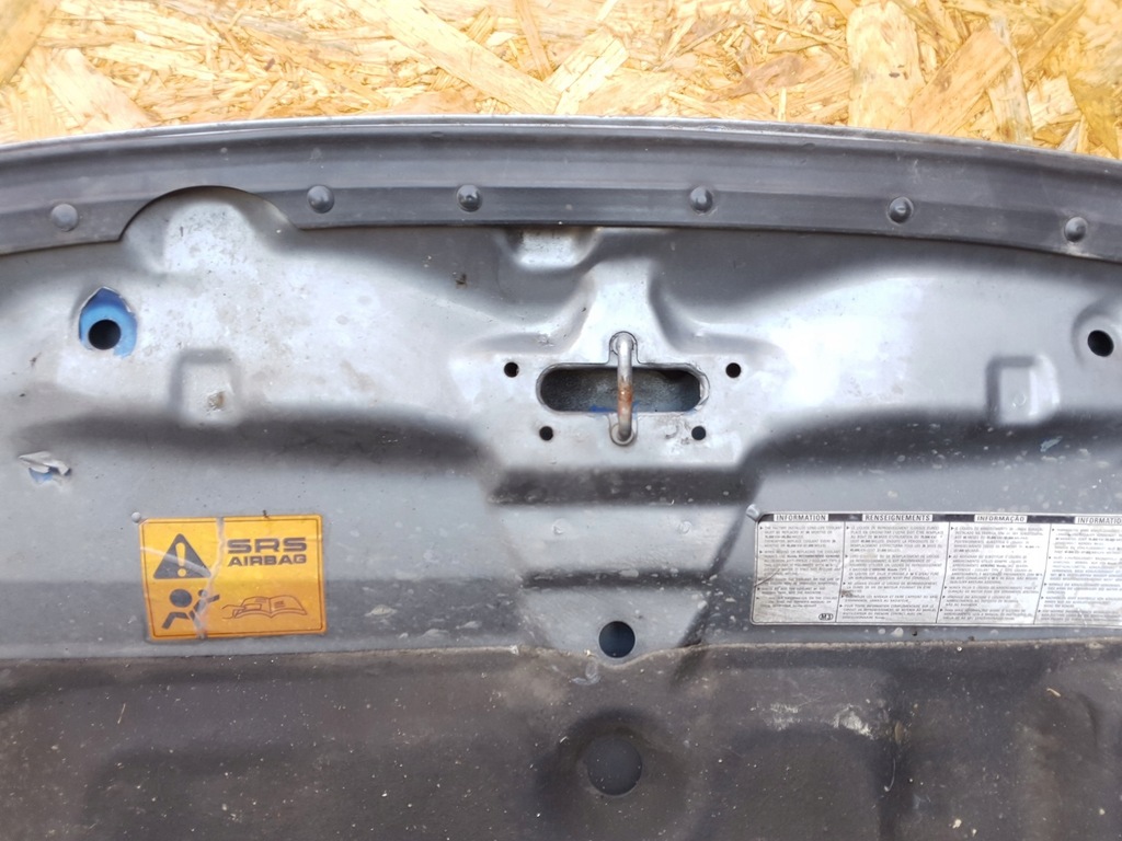 фото №12, Honda civic vii nh674p szary сіра капот кришка двигуна