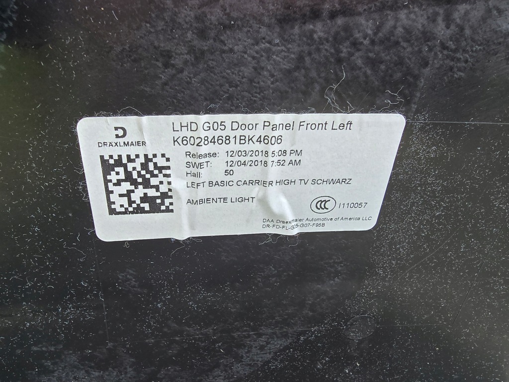 фото №12, Обшивка оббивка двері кронштейн bmw x5 g05