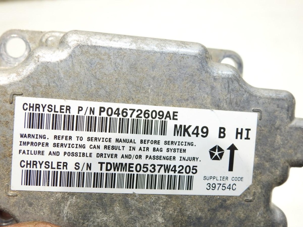 фото №4, Датчик air bag подушка безопасности jeep compass i p04672609ae