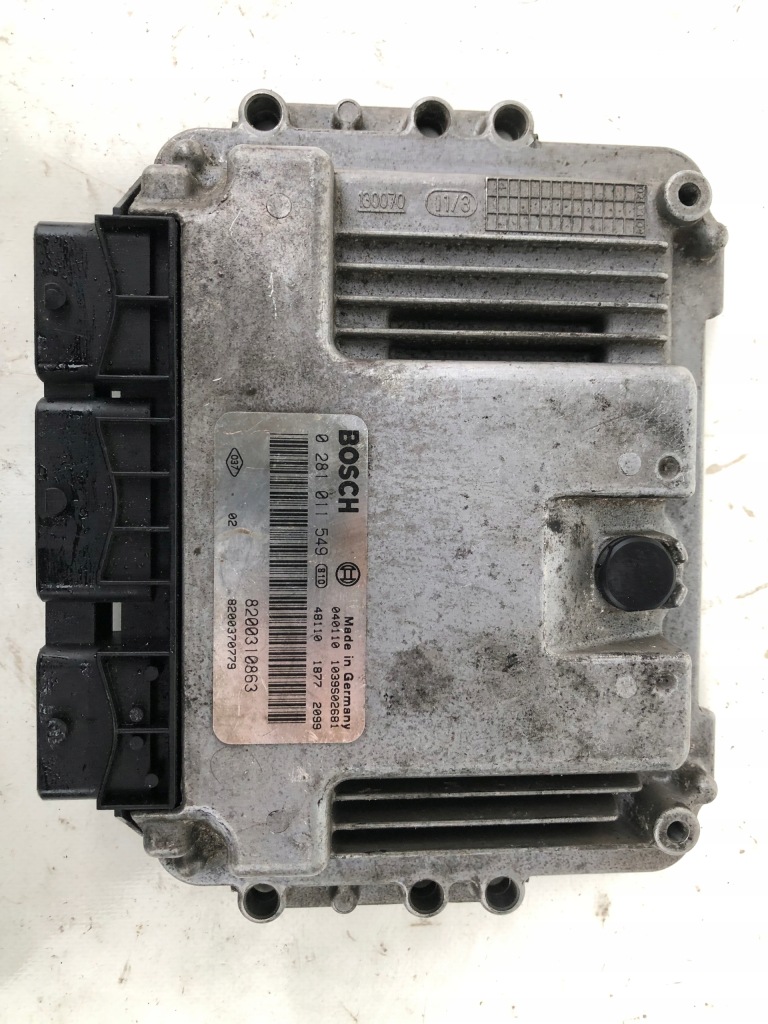 фото №1, Бортовой компьютер блок управления двигателя renault scenic ii megane ii 0281011549