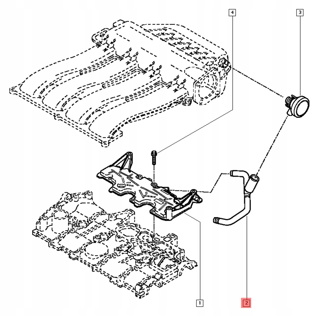 фото №14, Вентиляция картера клапан сепаратор масла scenic ii 8200280347