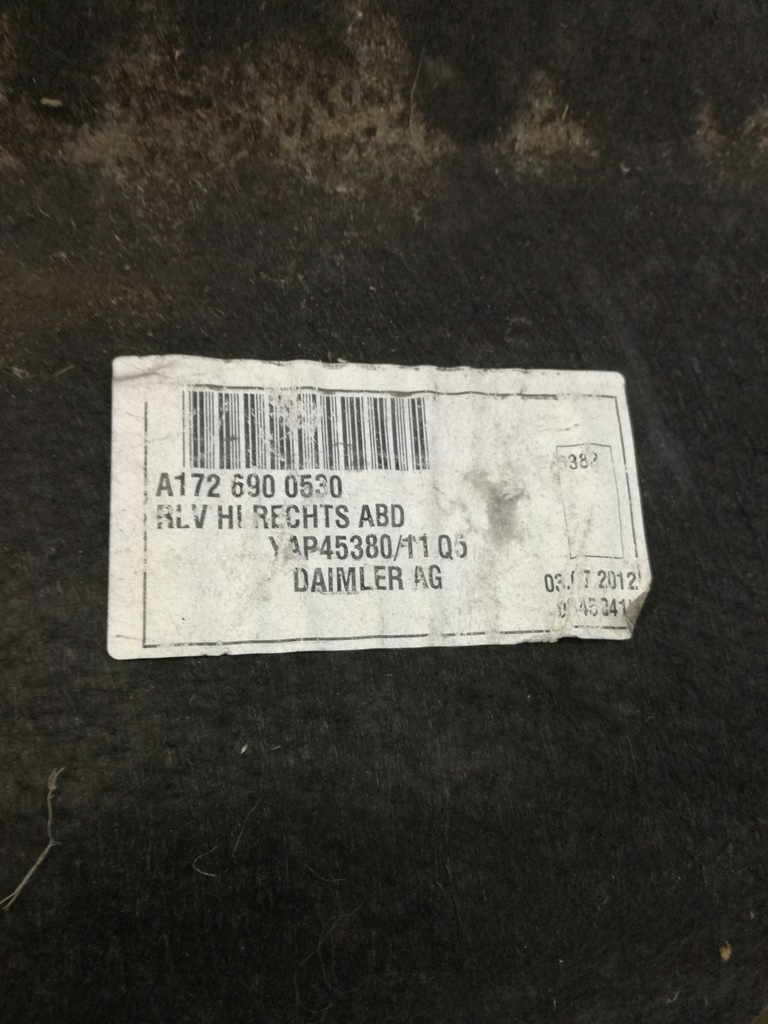 фото №4, Mercedes r172 подкрылок правое задняя a1726900530