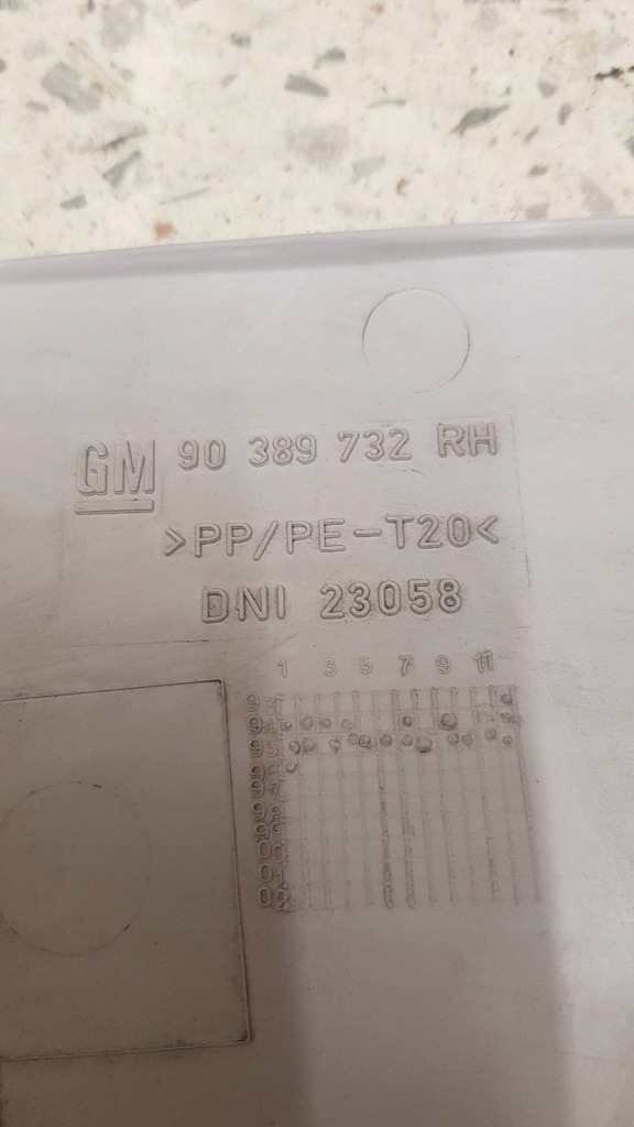 фото №6, Пластик захист стійка задня пара opel tigra a