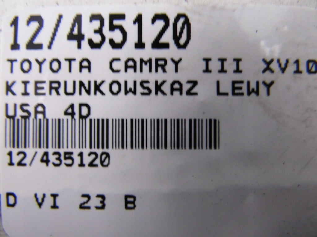 фото №8, Toyota camry iii xv10 92-96 поворотник лівий usa