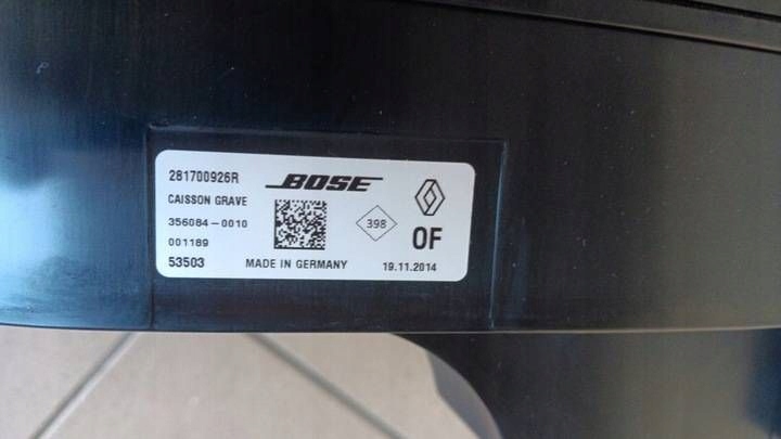 Набір аудіо динамік сабвуфер набір bose renault espace v стан bdb Ціна