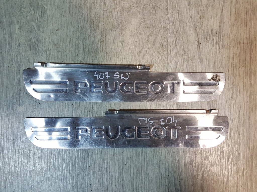 фото №1, Захист накладка поріг задня kpl peugeot 407