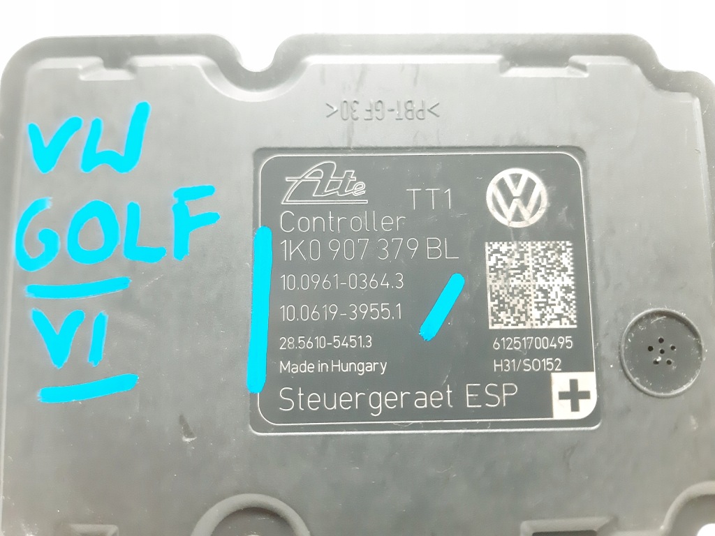Насос abs 1k0907379bl 1k0614517dp vw golf vi skoda audi Зі Шроту