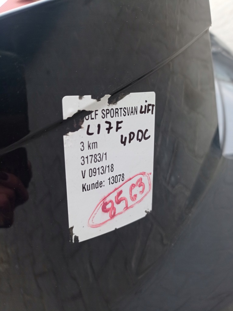 фото №16, Vw golf vii sportsvan бампер задний pdc