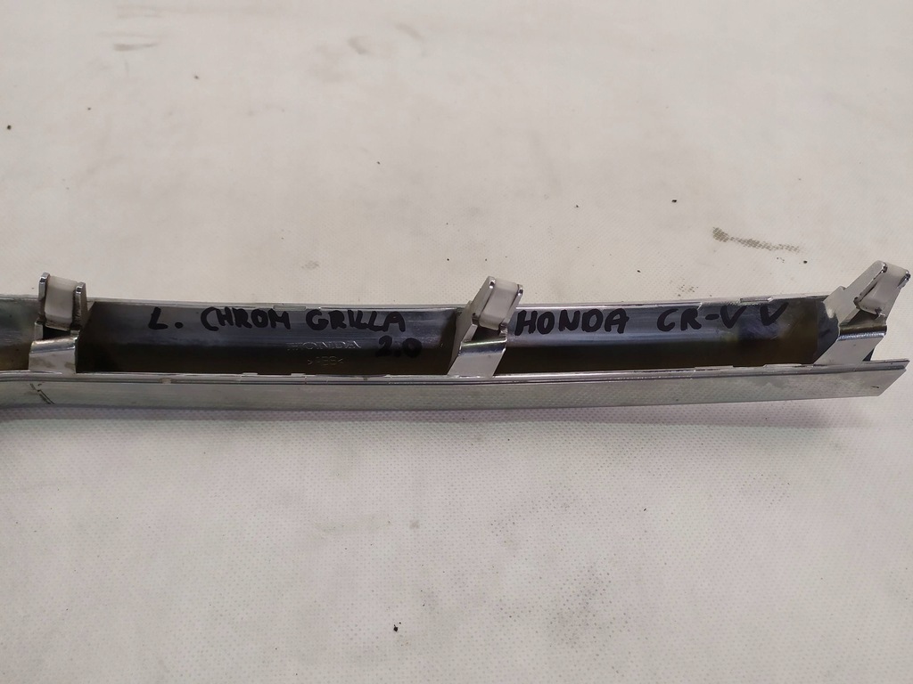 фото №9, Молдинг хром решетка бампера левый перед honda cr-v v