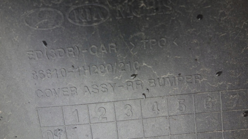 фото №14, Kia proceed pro ceed 06-09 бампер задняя задний