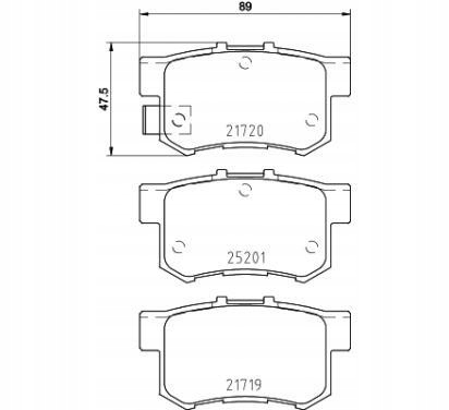 фото №1, Brembo гальмівні колодки гальмівні fiat sedici