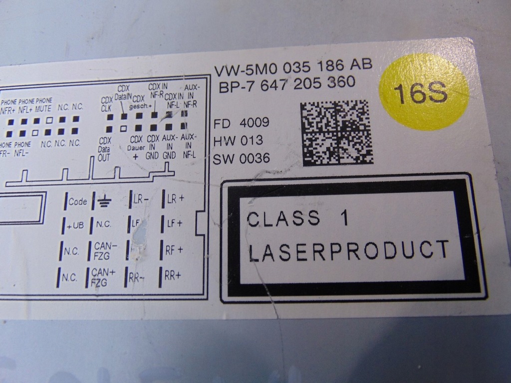 фото №15, Радио заводской vw golf vi plus 5m0035186ab