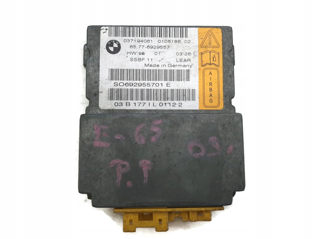 фото №1, Bmw e65 модуль air bag датчик 6929557