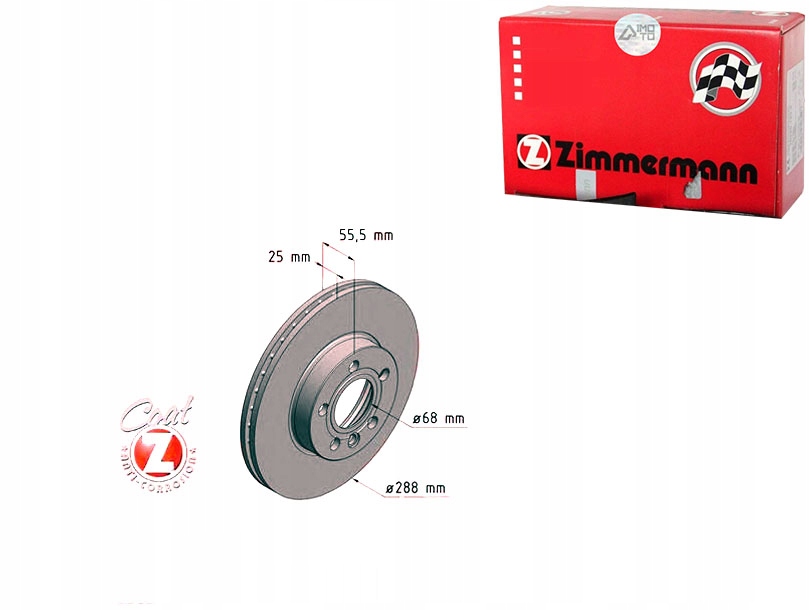 Купити Комплект диск гальмівних zimmermann 1143641 10459