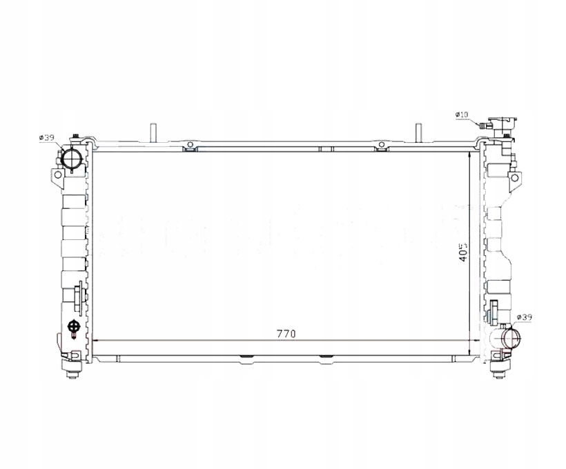 фото №1, Радіатор chrysler voyager 01- 4809238