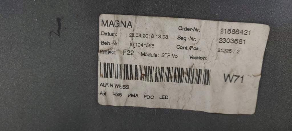 Купити Bmw 2 f22 f23 m-performance бампер спойлер ґрати