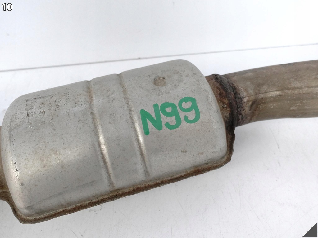 фото №11, Audi s8 plus 4h0 d4 lift 15-17 труба выхлопная гаситель правая 4.0 tfsi 92 km