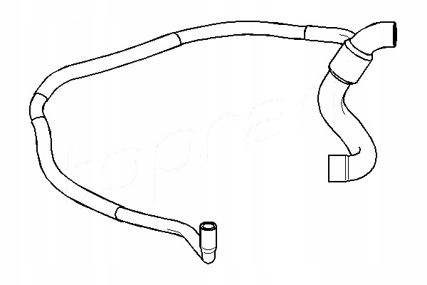 Шланг радіатора води opel corsa b topran Ціна