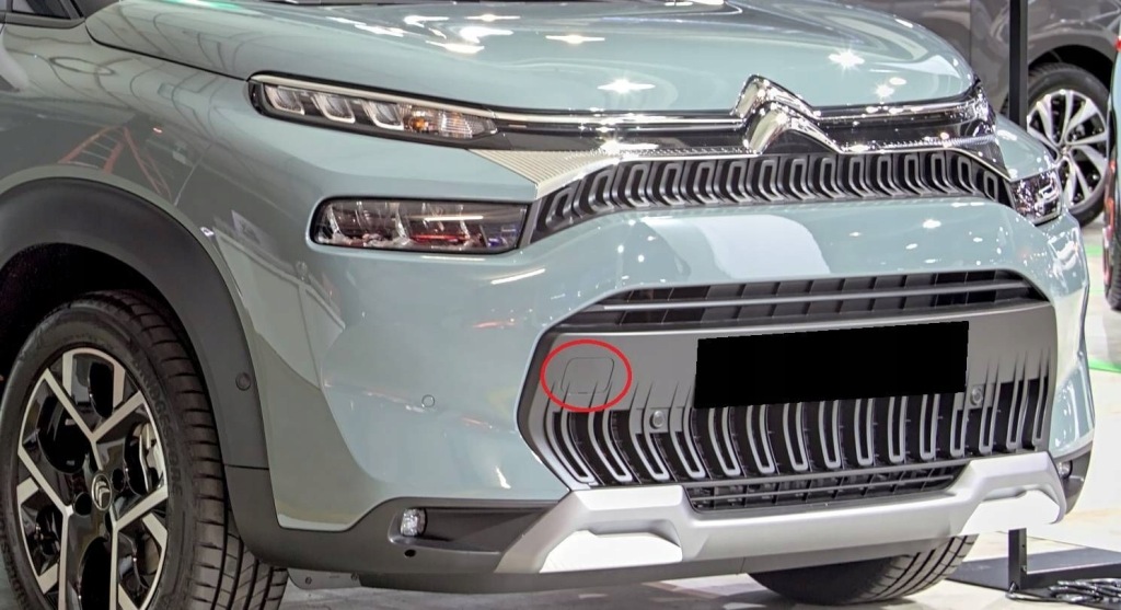 Citroen c3 aircross 1 рестайлінг  2021-2024 заглушка фаркоп перед оригінал Доставка
