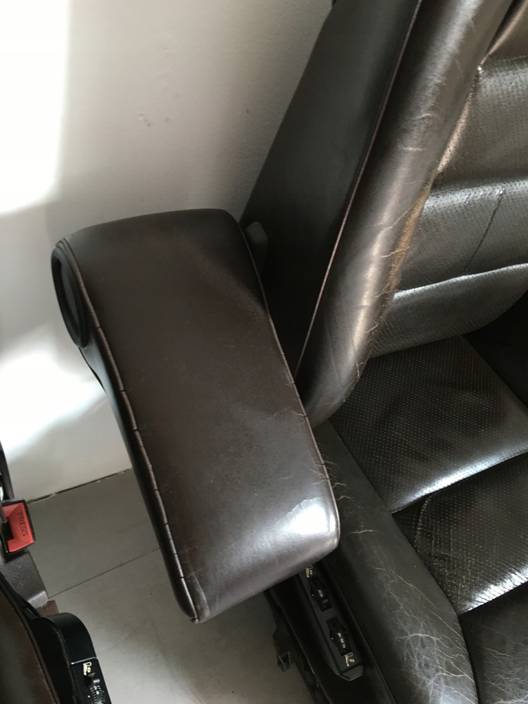 фото №7, Обивка кожаный сиденья заднее сиденье обшивки кожа коричневая mercedes w124 sedan