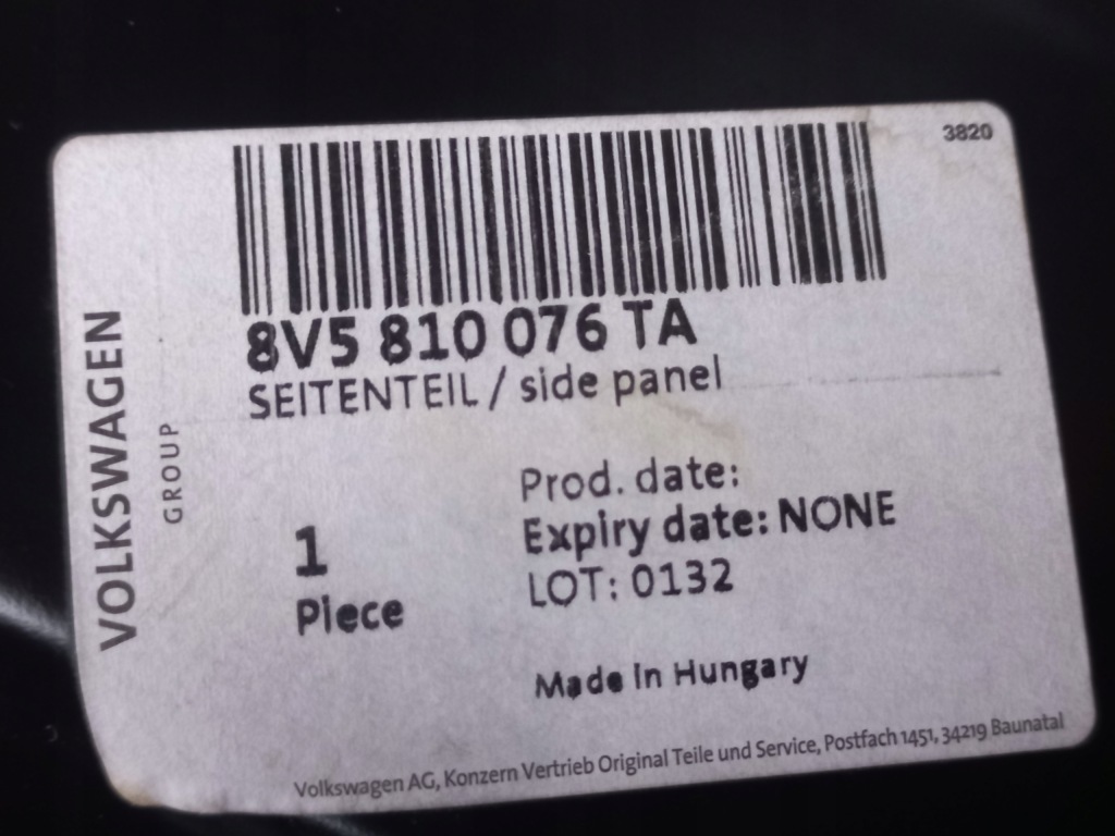 Купить Audi a3 8v седан 8v5 порог задний крыло  правый  задняя 13-19