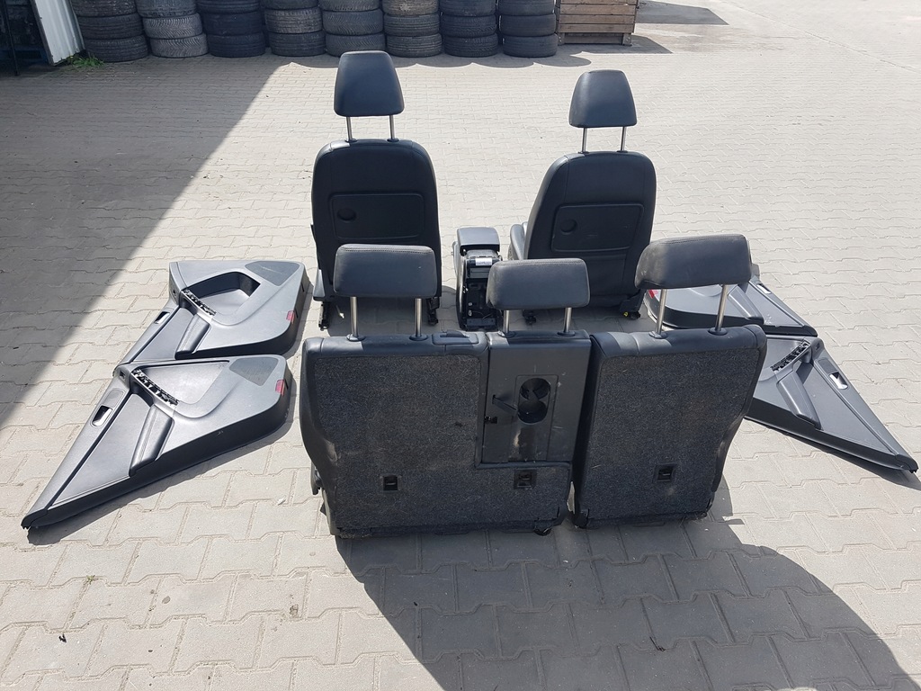 фото №6, Vw tiguan i 5n 06-15r сиденья кожаный заднее сиденье комплект