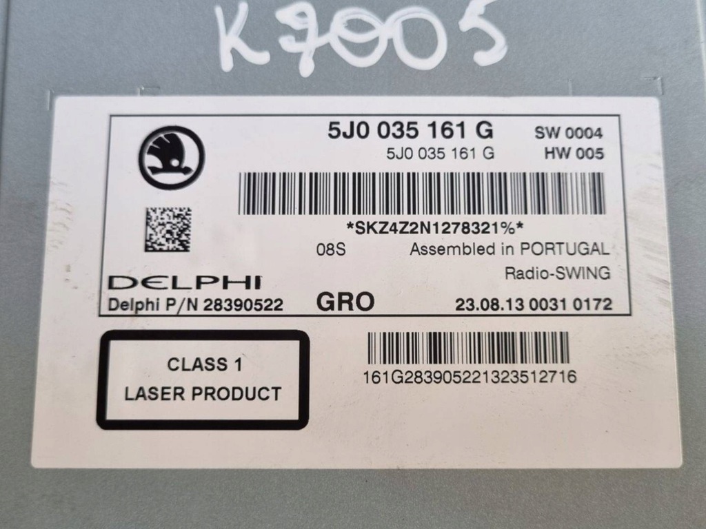 фото №6, Радио автомобильные skoda fabia 2 facelift 5j 2013 5j0035161g