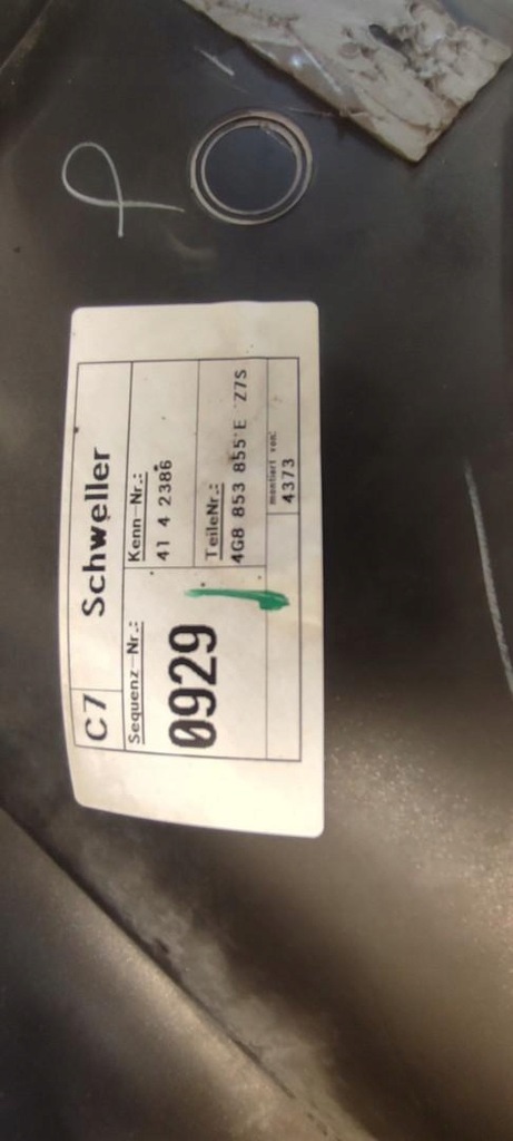 фото №7, Audi a7 4g молдинг порог порог левая s-line lz7s 4g8853855e