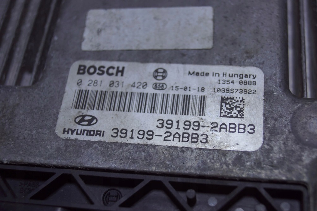 фото №7, Блок керування двигуна hyundai ix35 1.7 crdi 39199-2abb3