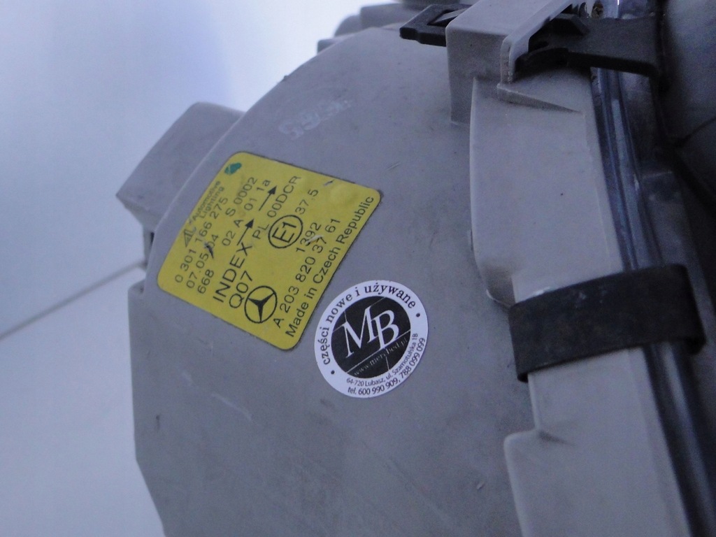 фото №10, Mercedes c klasa w203 s203 203 przed liftem лампа левая ксенон bi-xenon