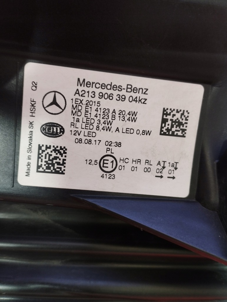 фото №6, Mercedes e-klasa w213 performance лампа левая