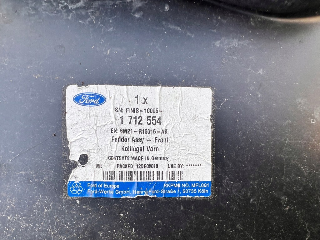 фото №5, Ford s-max крыло правый перед 6m21-r16016-ak