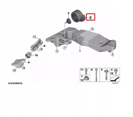 Bmw 3 g20 кронштейн коробки передач 6860533 22326860533 oem Киев