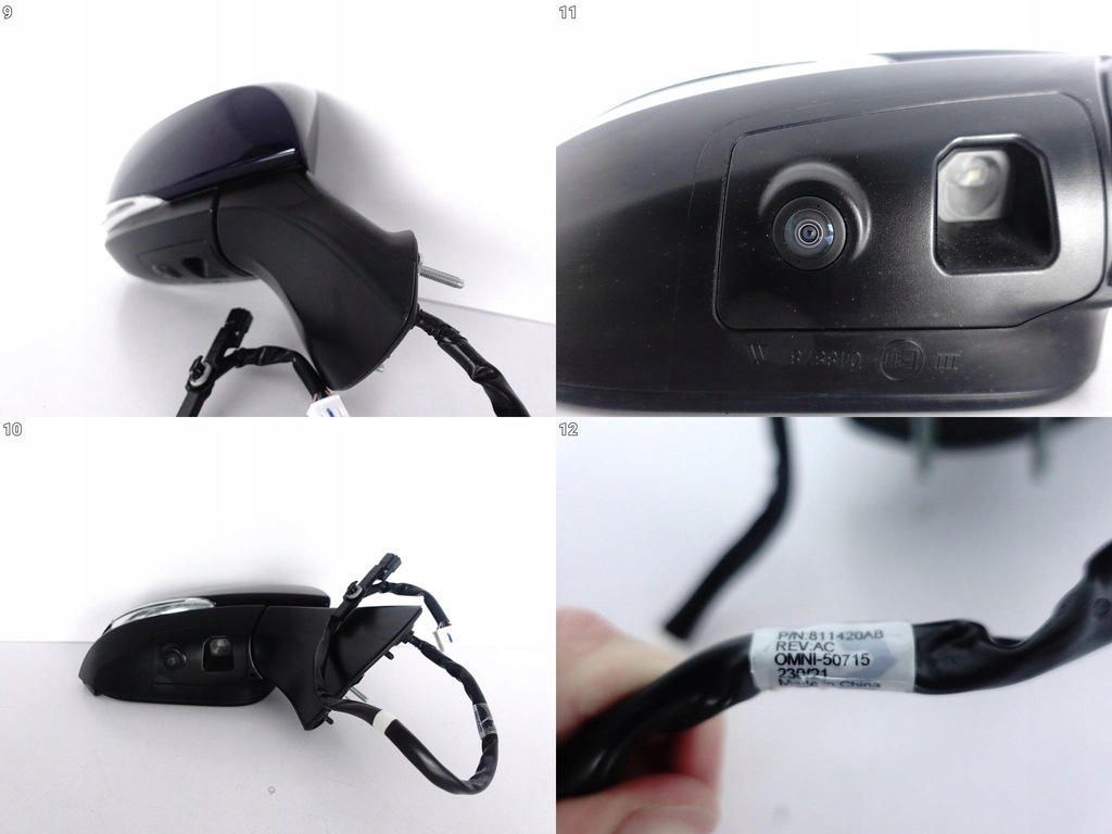 фото №10, Toyota highlander iv 4 20- дзеркало праве камера асистент 14+4pin eu